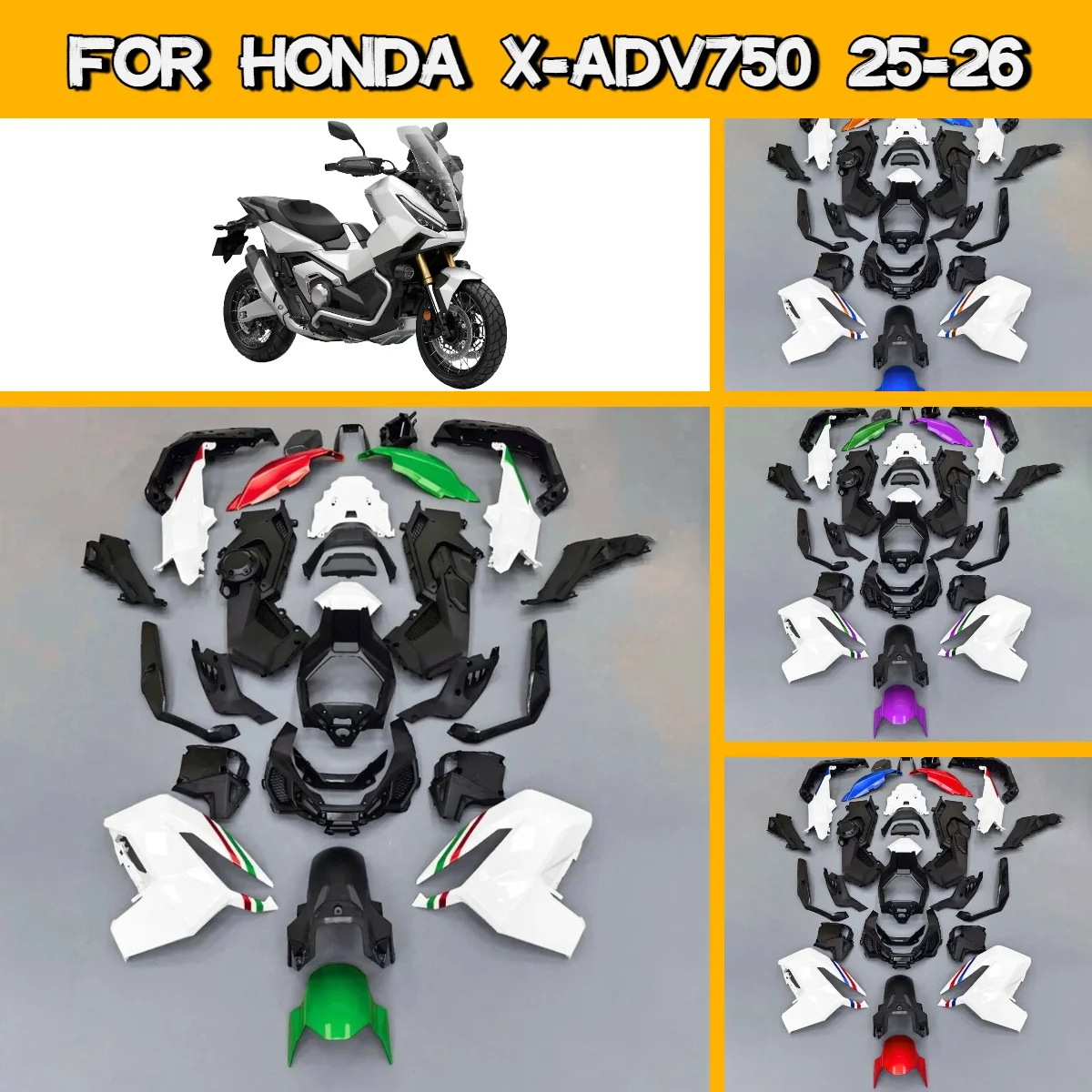 Body Parts Fairings 2025 2026 X-ADV 750 Motorcycle Accessories Fairing Set for 25 26 Honda X-ADV750 Hight Quality
Body Parts Fairings 2025 2026 X-ADV 750 Motorcycle Accessories Fairing Set for 25 26 Honda X-ADV750 Hight Quality