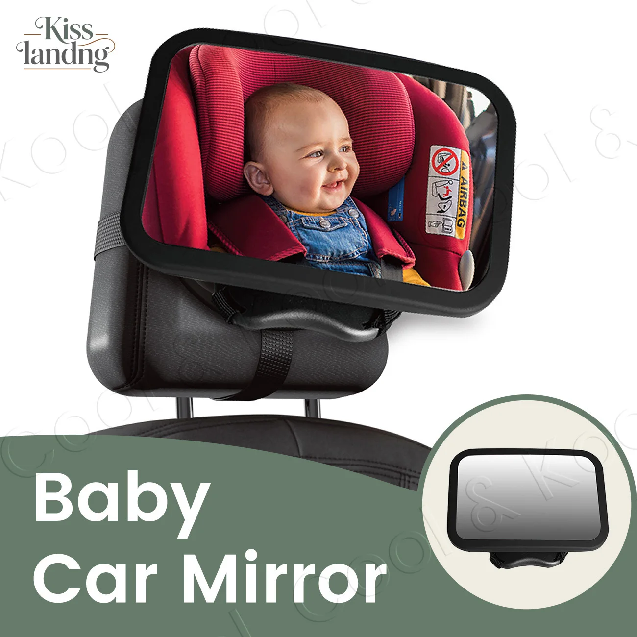 Panoramic Baby Car Mirror, Universal Headrest Mount for Clear Observation of Rear-Facing Child, Shatterproof Design
Panoramic Baby Car Mirror, Universal Headrest Mount for Clear Observation of Rear-Facing Child, Shatterproof Design