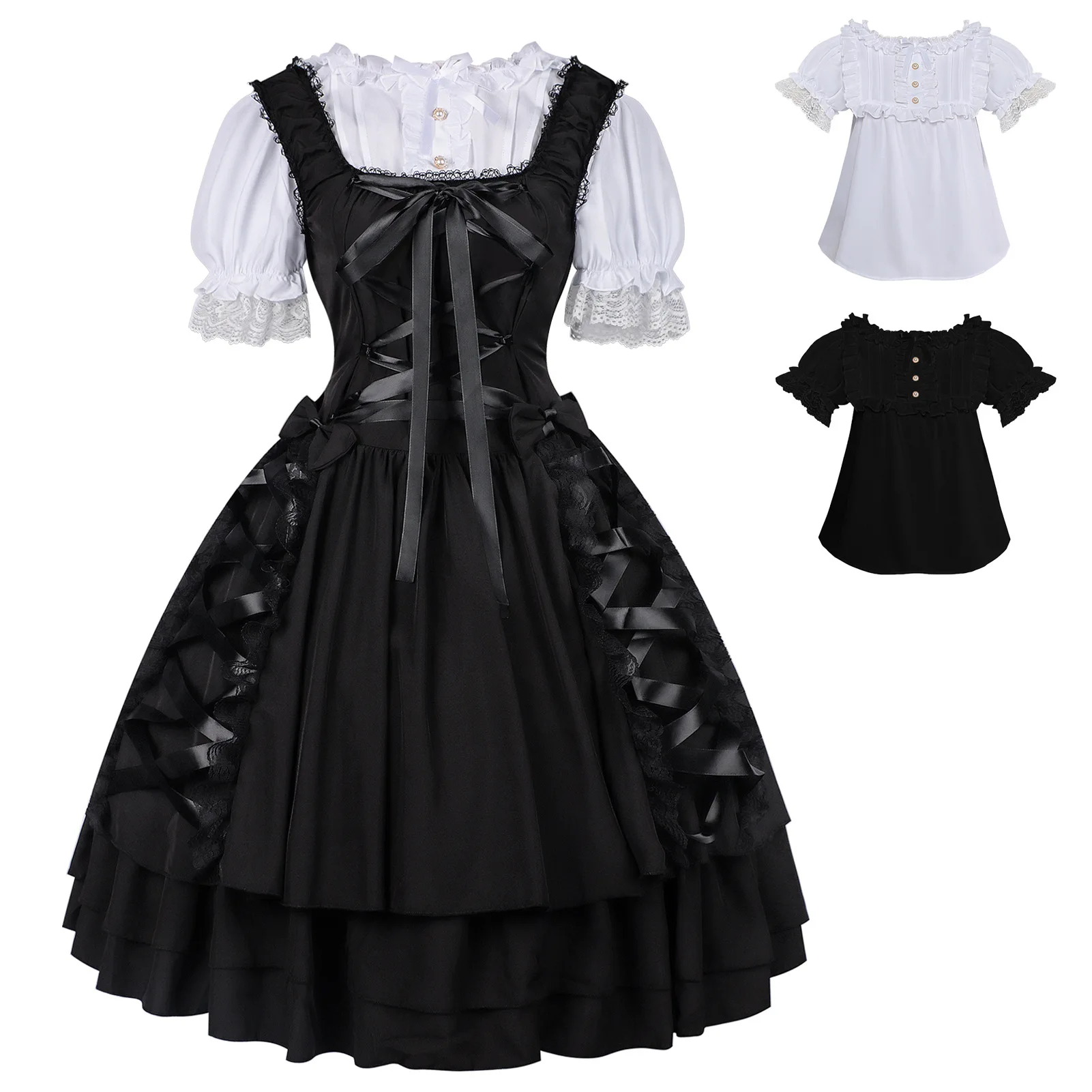 k Folded Puffy Skirt Set St Punk Medieval Sle Women's Costume Chinese Production Winter Collection
k Folded Puffy Skirt Set St Punk Medieval Sle Women's Costume Chinese Production Winter Collection