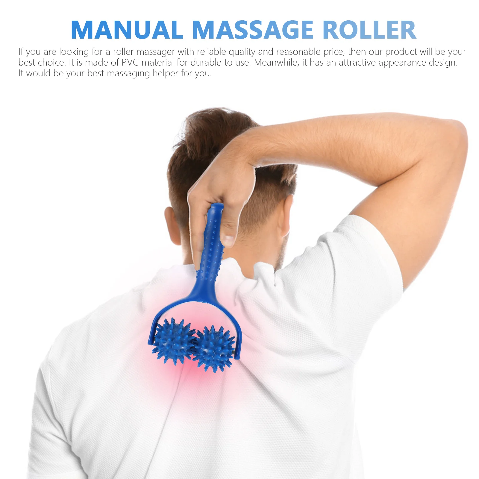 Massage Roller Stick Blue Lightweight Portable Pvc Manual Muscle Massager For Back Shoulder Handheld Body Massaging Tool
Massage Roller Stick Blue Lightweight Portable Pvc Manual Muscle Massager For Back Shoulder Handheld Body Massaging Tool