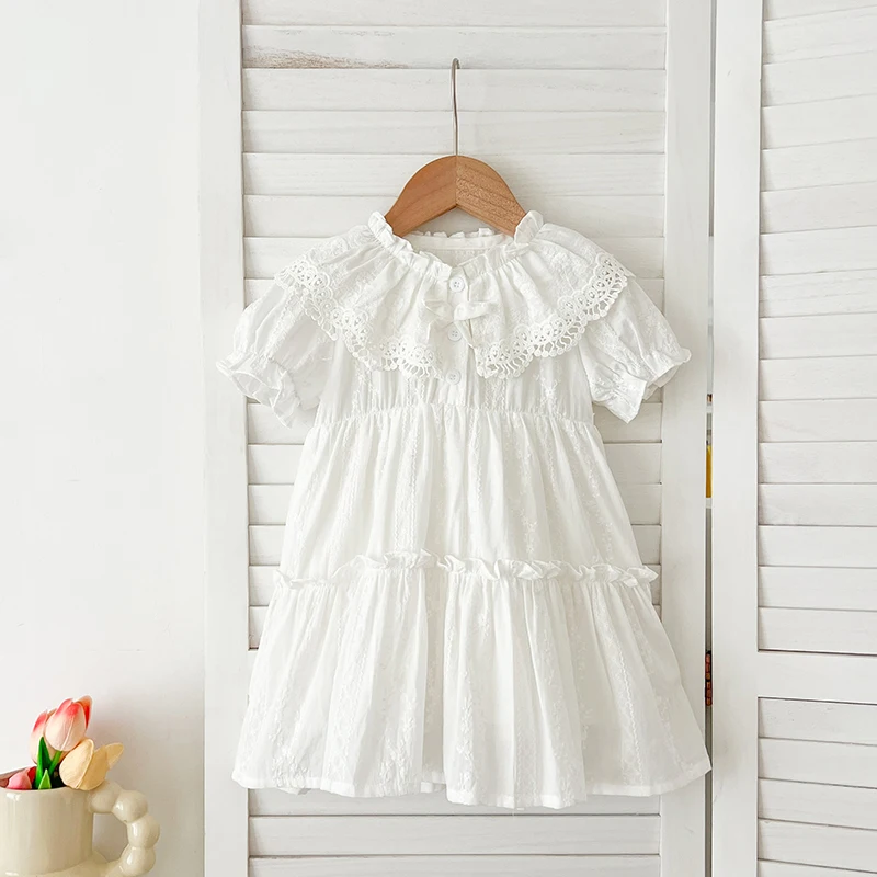 2026 Summer New Baby Girls Dress Girls Sweet Girl Dress White Party Ruffle Trim Party Princess Dress Lace Collar Dresses Clothes
2026 Summer New Baby Girls Dress Girls Sweet Girl Dress White Party Ruffle Trim Party Princess Dress Lace Collar Dresses Clothes