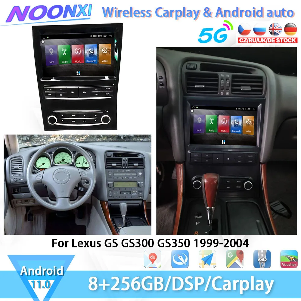 Автомобильный радиоприемник для Lexus GS GS300 GS350 1999-2004 Bluetooth IPS стерео экран мультимедийные проигрыватели Carplay GPS навигация 2DIN
Автомобильный радиоприемник для Lexus GS GS300 GS350 1999-2004 Bluetooth IPS стерео экран мультимедийные проигрыватели Carplay GPS навигация 2DIN