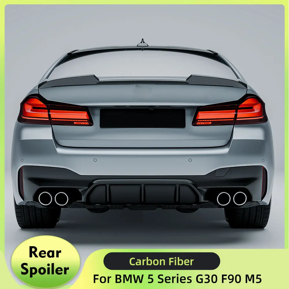 Carbon Fiber Car Rear Trunk Spoiler Wing for BMW 5 Series G30 F90 M5 2021-2023 Rear Wing Spoiler Boot Lid Lip
Carbon Fiber Car Rear Trunk Spoiler Wing for BMW 5 Series G30 F90 M5 2021-2023 Rear Wing Spoiler Boot Lid Lip