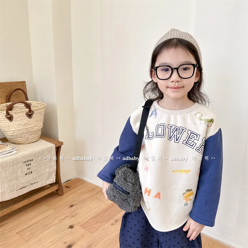 Kids Clothing Kids T Shirt 2023 Autumn and Winter New Fashionable Korean Style Fleece Hoodie Girls Letter Printed Hoodie Top
Kids Clothing Kids T Shirt 2023 Autumn and Winter New Fashionable Korean Style Fleece Hoodie Girls Letter Printed Hoodie Top