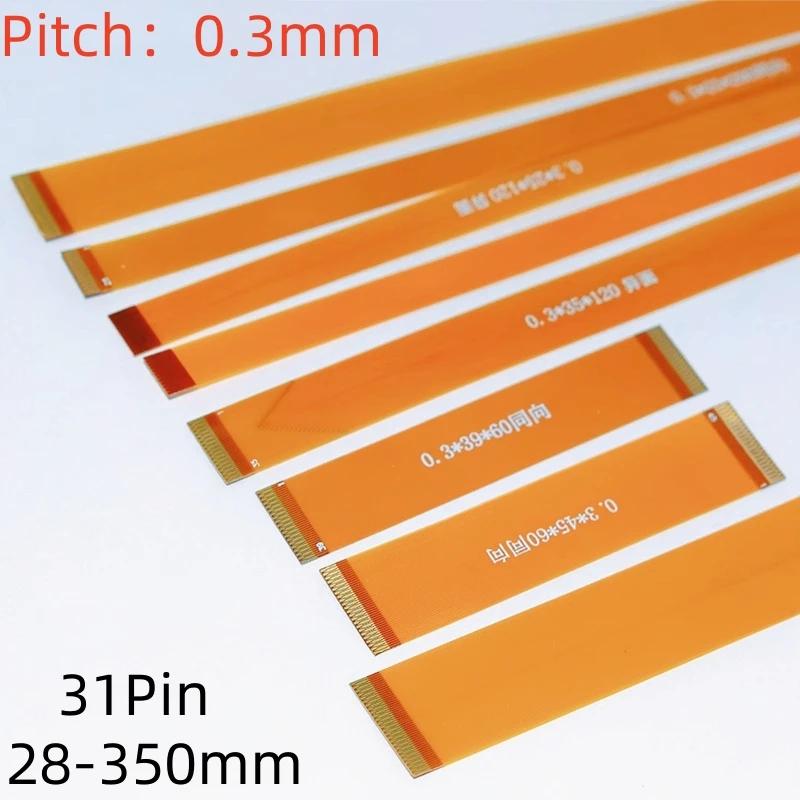 31 Pin FFC FPC Flexible Flat Cable Pitch 0.3mm Same Direction length 28 30 60 75 120 150 200 350 mm
31 Pin FFC FPC Flexible Flat Cable Pitch 0.3mm Same Direction length 28 30 60 75 120 150 200 350 mm