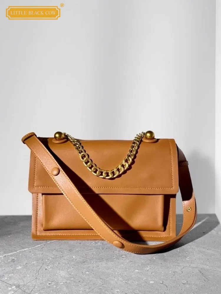 Elegant Ladies Single Shoulder Bag Chain Genuine Leather Satchels Women Office Underarm Bag Fashion Soft Flap Crossbody Bags
Elegant Ladies Single Shoulder Bag Chain Genuine Leather Satchels Women Office Underarm Bag Fashion Soft Flap Crossbody Bags