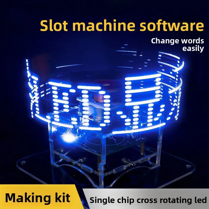 Two-tone SwirlLEDDisplay ScreenDIYWelding Kit51Microcontroller with Program Electronic Assembly
Two-tone SwirlLEDDisplay ScreenDIYWelding Kit51Microcontroller with Program Electronic Assembly