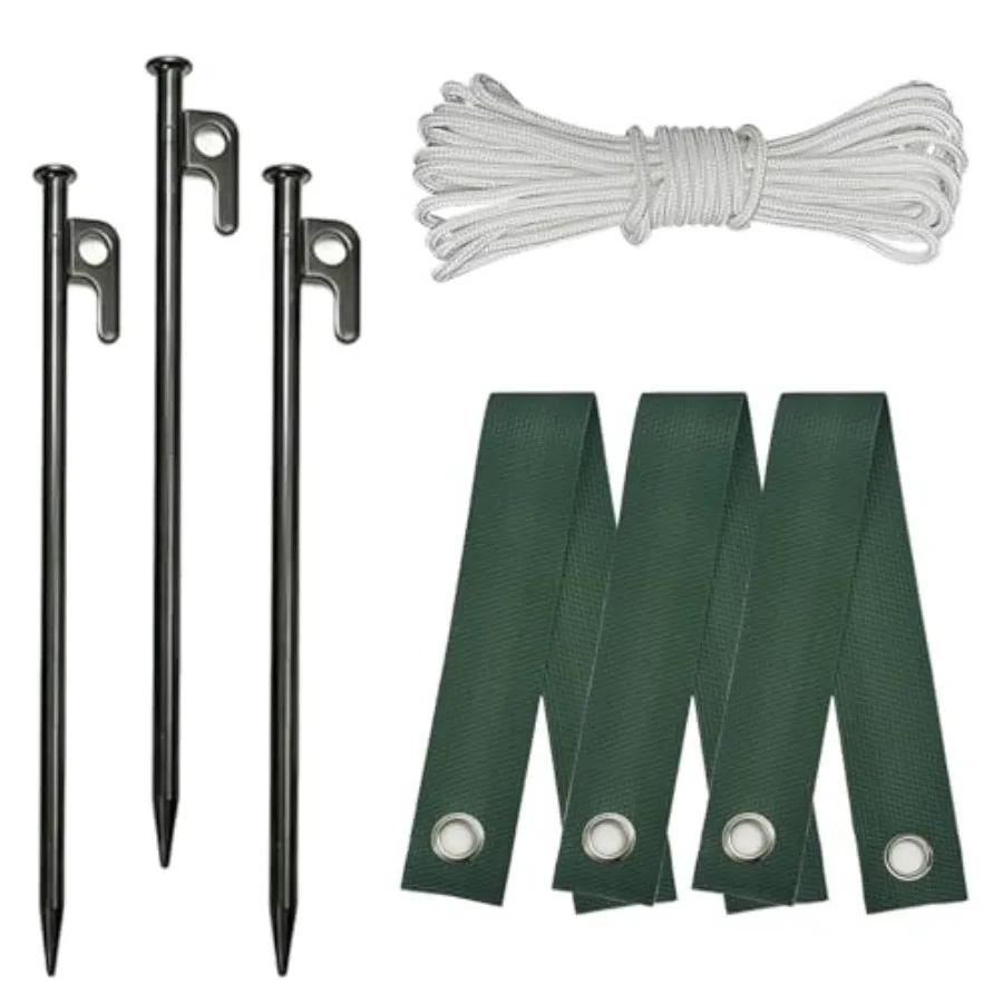 Heavy Duty Steel Tree Stake Kits, Stabilizes Newly Planted and Transplanted Trees, Include 3 PCS Tree Straps for Staking, 3 PCS
Heavy Duty Steel Tree Stake Kits, Stabilizes Newly Planted and Transplanted Trees, Include 3 PCS Tree Straps for Staking, 3 PCS