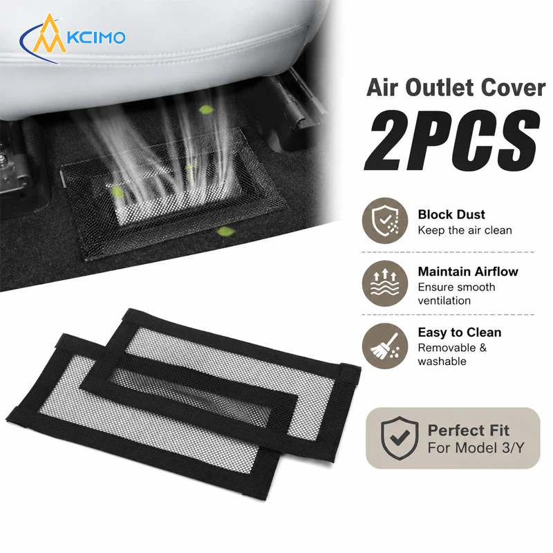 2PCS Custom Under Seat Air Vent Filter Grilles, Dust Blocking AC Outlet Protection Mesh Interior Refit Parts Fit Tesla Model 3/Y
2PCS Custom Under Seat Air Vent Filter Grilles, Dust Blocking AC Outlet Protection Mesh Interior Refit Parts Fit Tesla Model 3/Y