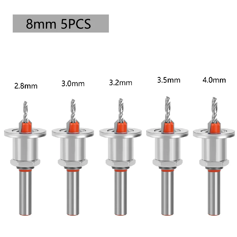 8-Piece Adjustable Countersink Drill Set, Tungsten Steel Four-Flute Milling Cutter, Special for Woodworking Machinery
8-Piece Adjustable Countersink Drill Set, Tungsten Steel Four-Flute Milling Cutter, Special for Woodworking Machinery