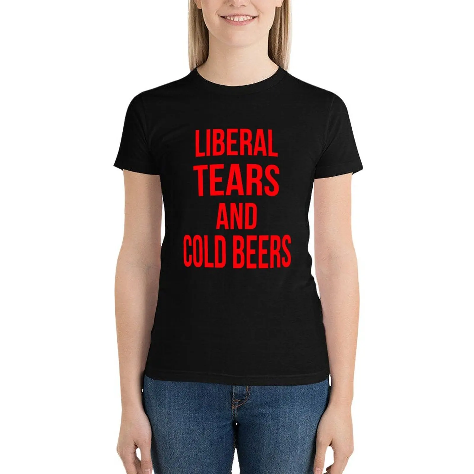 Liberal Tears And Cold Beers T-Shirt oversized Blouse shirts graphic tees Woman clothes
Liberal Tears And Cold Beers T-Shirt oversized Blouse shirts graphic tees Woman clothes