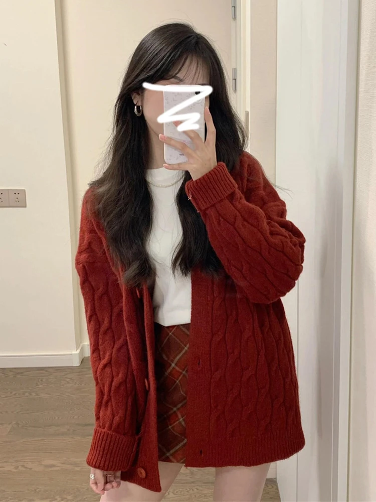 Женский вязаный мягкий свитер, пальто, комплект из двух предметов, ленивый сле, осенне-зимняя верхняя одежда Faion, женская вязаная куртка
Женский вязаный мягкий свитер, пальто, комплект из двух предметов, ленивый сле, осенне-зимняя верхняя одежда Faion, женская вязаная куртка