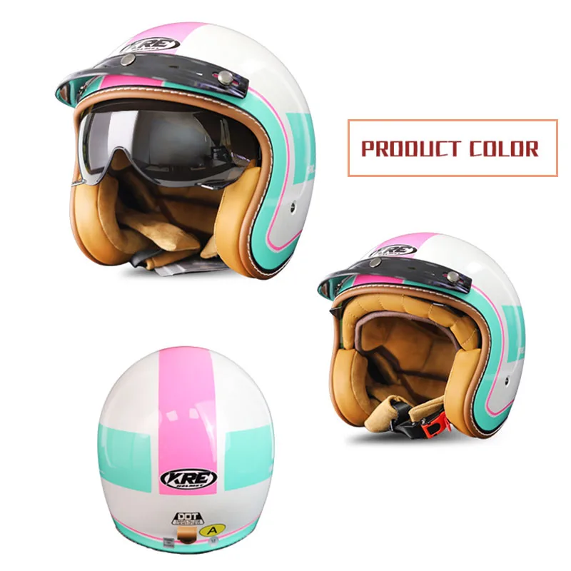 Motorcycle Helmets With HD Lens Shield Adjustable Quick Release Buckle For Men Women Unisex Open Face Helmet DOT Certified
Motorcycle Helmets With HD Lens Shield Adjustable Quick Release Buckle For Men Women Unisex Open Face Helmet DOT Certified