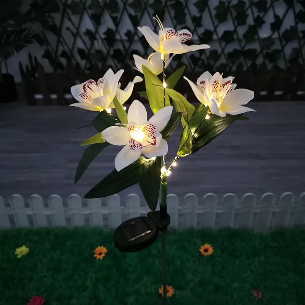 Solar Simulation Orchid Flower Lights Outdoor Lamp for Patio Lawn Garden Holiday Wedding Party Decoration Flower
Solar Simulation Orchid Flower Lights Outdoor Lamp for Patio Lawn Garden Holiday Wedding Party Decoration Flower