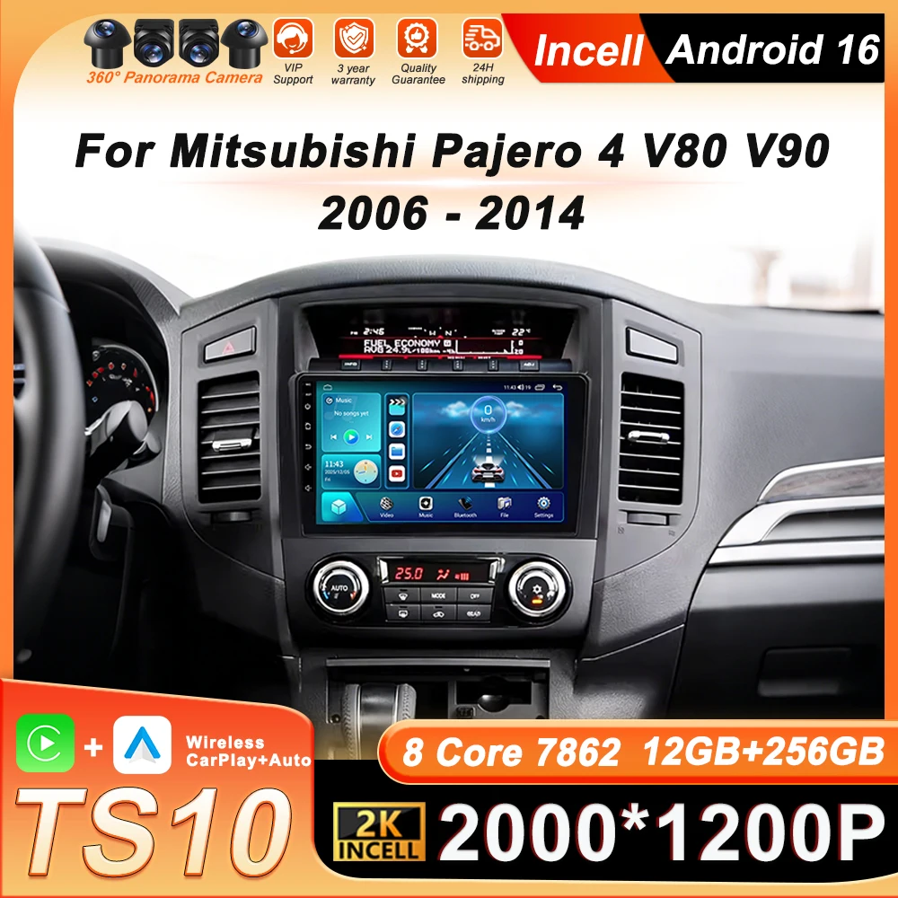 Автомагнитола с GPS-навигацией, CarPlay, беспроводным Android Auto, Bluetooth и 4G для Mitsubishi Pajero 4 V80 V90 2006-2014
Автомагнитола с GPS-навигацией, CarPlay, беспроводным Android Auto, Bluetooth и 4G для Mitsubishi Pajero 4 V80 V90 2006-2014
