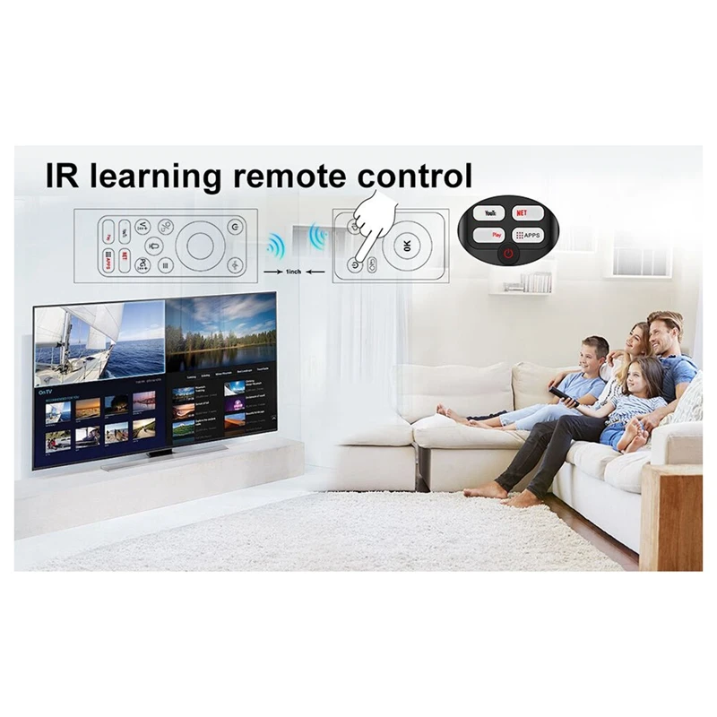 ABEZ Universal 2.4G Wireless Remote Control Keyboard Air Mouse for Android TV Box Mini PC HTPC with IR Learning Black
ABEZ Universal 2.4G Wireless Remote Control Keyboard Air Mouse for Android TV Box Mini PC HTPC with IR Learning Black