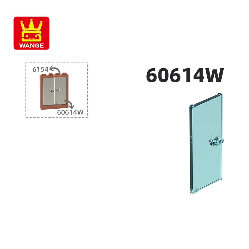 WANGE 60614W 100g/131 pcs Transparency Window-Door 1x2x3 with Vertical Handle Block Moc Accessories Compatible with Brick Toys
WANGE 60614W 100g/131 pcs Transparency Window-Door 1x2x3 with Vertical Handle Block Moc Accessories Compatible with Brick Toys