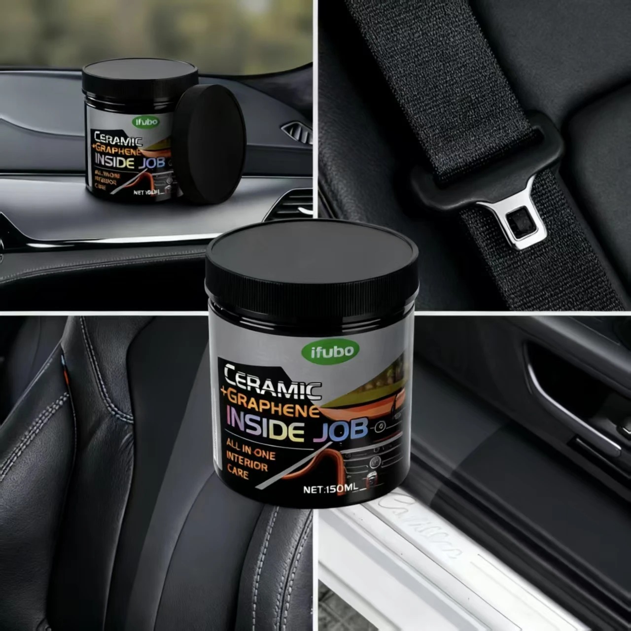 IFUBO Новый 150 г керамический и графеновый воск для салона автомобиля — приборная панель, сиденья, восстановитель панели управления, антивозрастной, защита от ультрафиолета
IFUBO Новый 150 г керамический и графеновый воск для салона автомобиля — приборная панель, сиденья, восстановитель панели управления, антивозрастной, защита от ультрафиолета