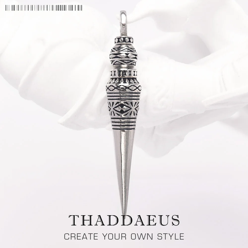 Кулон мистический конус Новинка Изящные ювелирные изделия аксессуары серебро 925 пробы подарок для женщин и мужчин