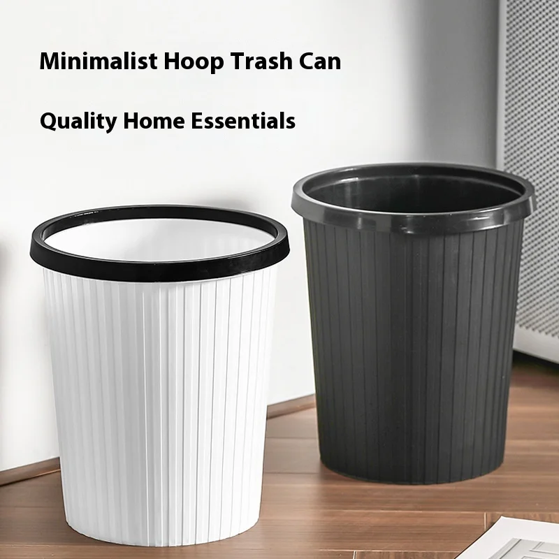 Minimalist Striped Trash Can Creative Kitchen Bathroom Living Room Decor Pressure Ringless Paper Basket Bin
Minimalist Striped Trash Can Creative Kitchen Bathroom Living Room Decor Pressure Ringless Paper Basket Bin