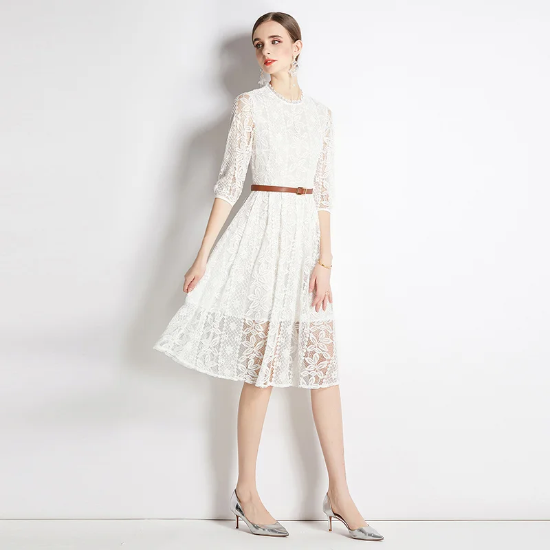 Elegant Chic Women's Lace Slim Dress Summer High Waist Casual Vintage Women Streetwear Vestidos
Elegant Chic Women's Lace Slim Dress Summer High Waist Casual Vintage Women Streetwear Vestidos