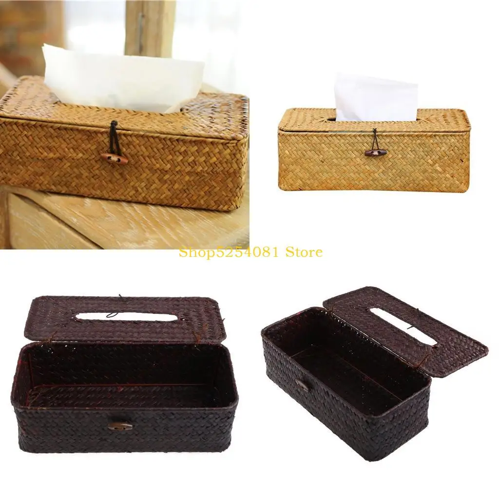 AXYC плетеная прямоугольная коробка для салфеток из ротанга, чехол для хранения бумажных полотенец, салфеток для
AXYC плетеная прямоугольная коробка для салфеток из ротанга, чехол для хранения бумажных полотенец, салфеток для