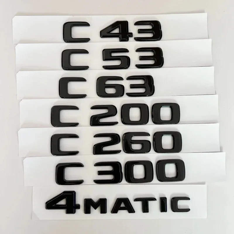 Car Trunk Letters Logo Alphabet Badge Emblem Sticker For Mercedes Benz C Class C43 C53 C63 C200 C260 C300 4 Matic W204 W205 W206
Car Trunk Letters Logo Alphabet Badge Emblem Sticker For Mercedes Benz C Class C43 C53 C63 C200 C260 C300 4 Matic W204 W205 W206