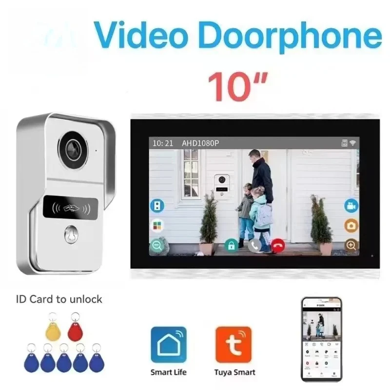 10.1 Inch HD Color 1080P CMOS WiFi Tuya APP Video Doorbell Intercom System with IR Night Vision CCTV Camera & Video Doorphone
10.1 Inch HD Color 1080P CMOS WiFi Tuya APP Video Doorbell Intercom System with IR Night Vision CCTV Camera & Video Doorphone