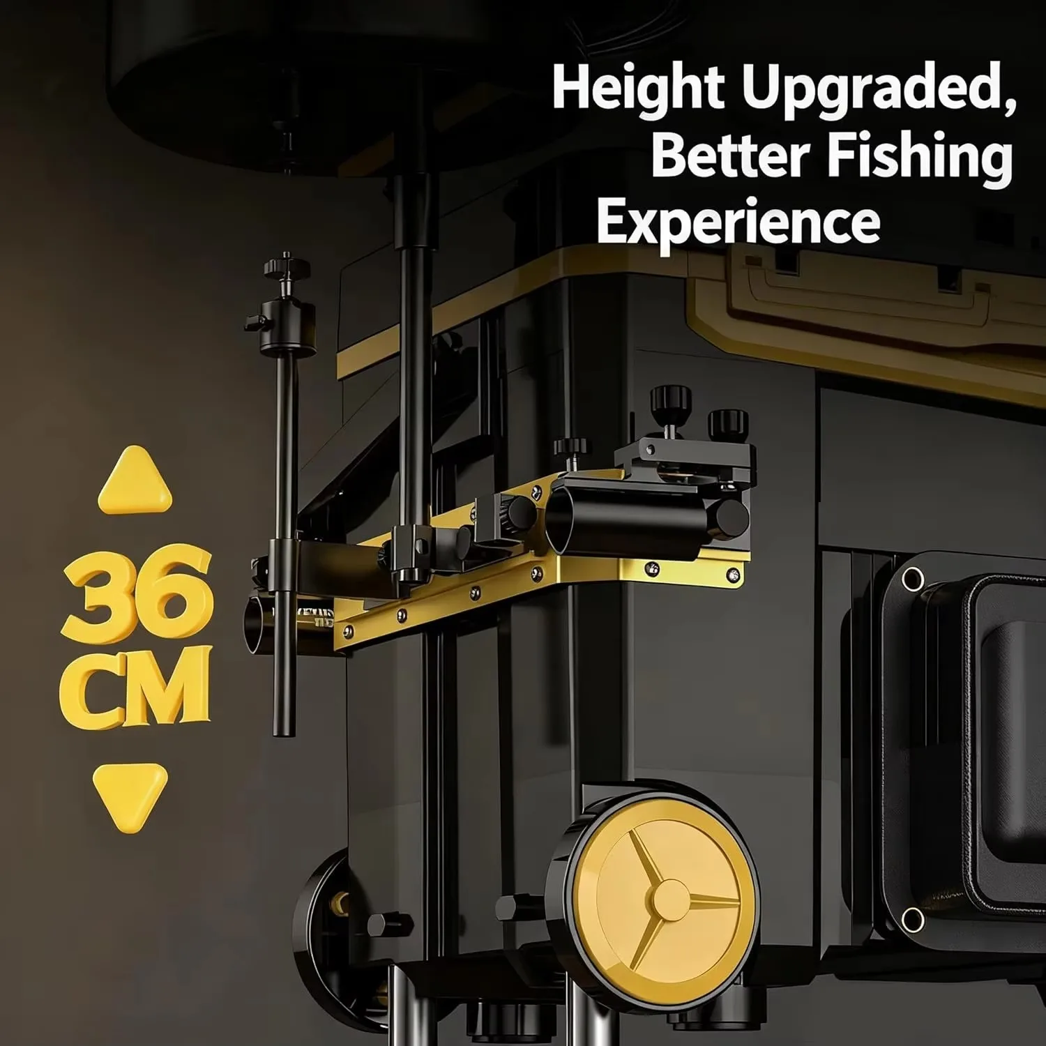 Black 40L PVC Fishing Gear Backpack with Portable Seat And Rod Rack - 500D Fish Box Storage with Stand for Outdoor Anglers
Black 40L PVC Fishing Gear Backpack with Portable Seat And Rod Rack - 500D Fish Box Storage with Stand for Outdoor Anglers