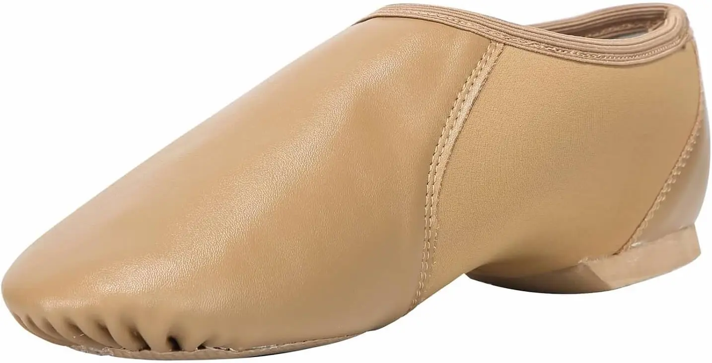 Unisex PU Leather Slip-on Jazz Shoes with Circle Elastic for Dance
Unisex PU Leather Slip-on Jazz Shoes with Circle Elastic for Dance