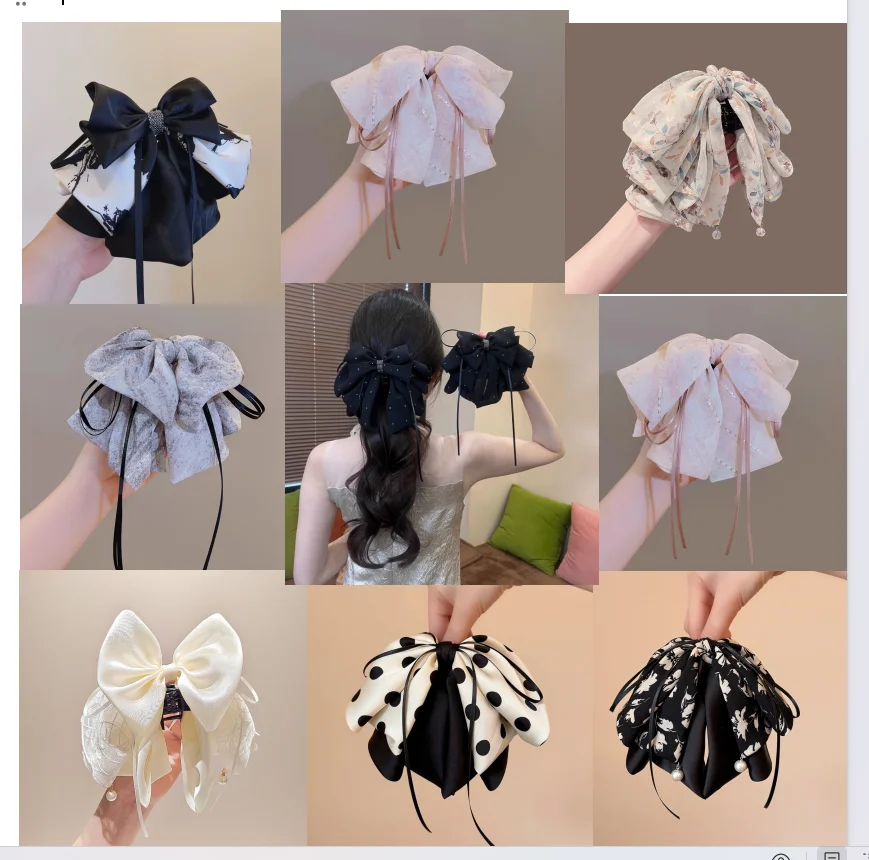 Sweet-Printed Mesh Bow Ribbon Hair Clip for Low-Volume Ponytails Back-of-Head Bun Hair Clip
Sweet-Printed Mesh Bow Ribbon Hair Clip for Low-Volume Ponytails Back-of-Head Bun Hair Clip