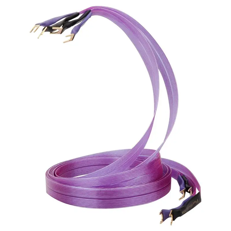 B47C Hifi OCC Speaker Cable Hi-End Pure Copper Belt With Serrated Solid Gold-Plated Banana Y Plugs Cable Speaker Amplifier B
B47C Hifi OCC Speaker Cable Hi-End Pure Copper Belt With Serrated Solid Gold-Plated Banana Y Plugs Cable Speaker Amplifier B