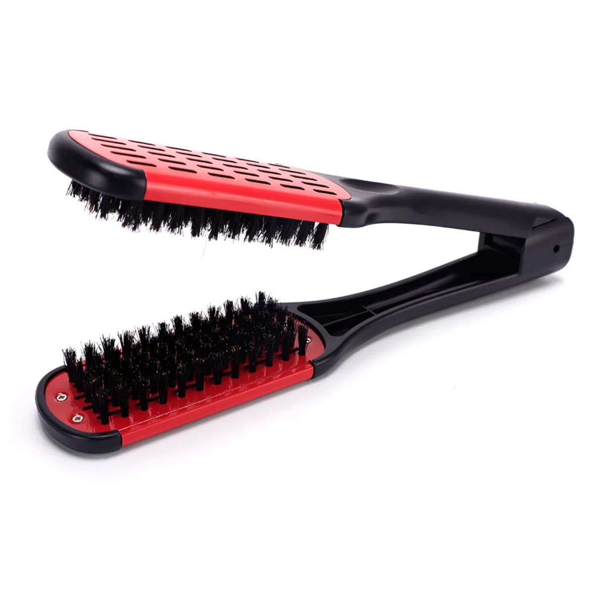 Boar Bristle Double Sided Brush Comb Clamp Anti-Static Hair Straightener Tool Comb Hair Splint Comb, Red
Boar Bristle Double Sided Brush Comb Clamp Anti-Static Hair Straightener Tool Comb Hair Splint Comb, Red