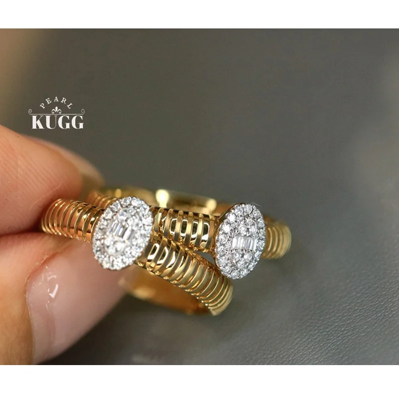 KUGG 100% 18K White/Yellow Gold Rings Fashion Oval Shape Real Natural Diamond Engagement Ring for Women High Wedding Jewelry
KUGG 100% 18K White/Yellow Gold Rings Fashion Oval Shape Real Natural Diamond Engagement Ring for Women High Wedding Jewelry