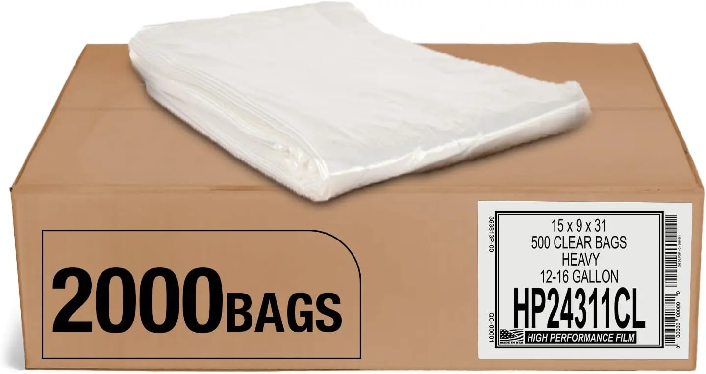 Прозрачные мешки для мусора для тяжелых условий эксплуатации, 12–16 галлонов, толщина 1,0 МЛ, 24 x 31 дюйма, упаковка из 2000 штук для переработки и использования на открытом воздухе.
Прозрачные мешки для мусора для тяжелых условий эксплуатации, 12–16 галлонов, толщина 1,0 МЛ, 24 x 31 дюйма, упаковка из 2000 штук для переработки и использования на открытом воздухе.