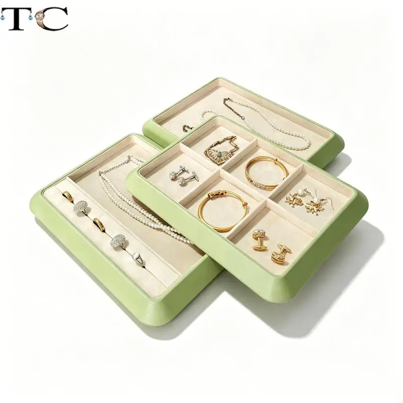Leather Jewelry Storage Tray for Rings Earrings Necklaces Pendants and Bracelets Exterior Leather and Interior Microfiber
Leather Jewelry Storage Tray for Rings Earrings Necklaces Pendants and Bracelets Exterior Leather and Interior Microfiber