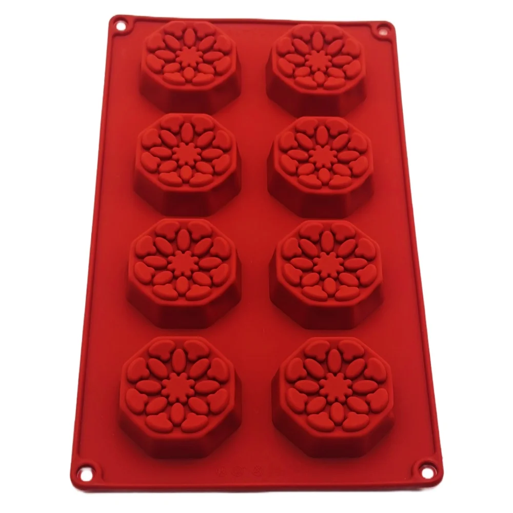 8 Hole Polygones Patterned Silicone Cake Mold DIY Chocolate Mousse Dessert Mold Handmade Soap Crispy Cake Decoration Baking Tool
8 Hole Polygones Patterned Silicone Cake Mold DIY Chocolate Mousse Dessert Mold Handmade Soap Crispy Cake Decoration Baking Tool