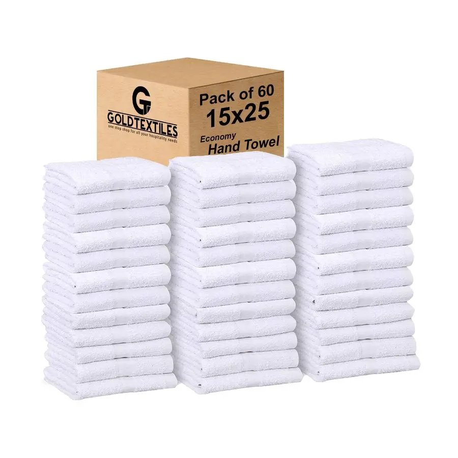 Bulk Pack 60 Pcs 5 Dozen White Economy 15x25 Inches Basic Hand Towel 2.25 lb dz
Bulk Pack 60 Pcs 5 Dozen White Economy 15x25 Inches Basic Hand Towel 2.25 lb dz