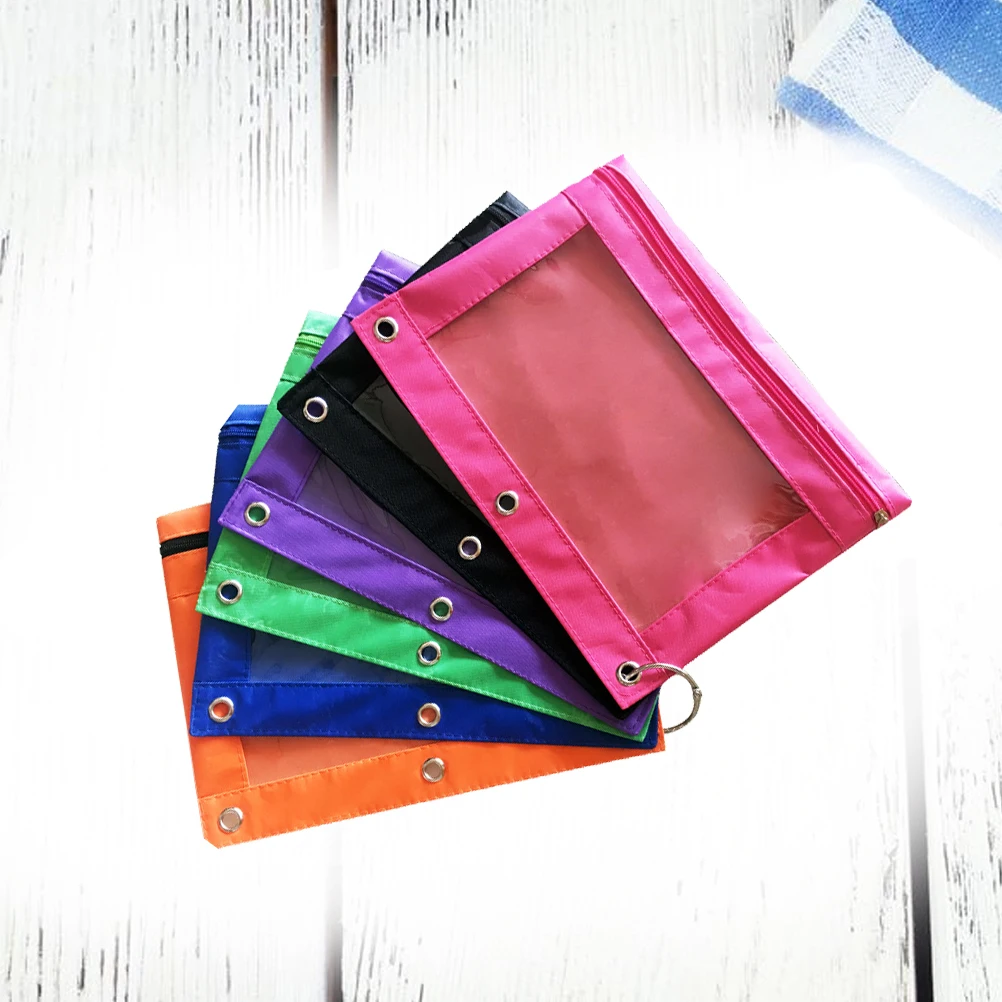 6Pcs Three Hole transparent Oxford Cloth Pen Bag Air Hole Office Stationery Bag(Black, Purple, Orange, Green and Royalblue)
6Pcs Three Hole transparent Oxford Cloth Pen Bag Air Hole Office Stationery Bag(Black, Purple, Orange, Green and Royalblue)