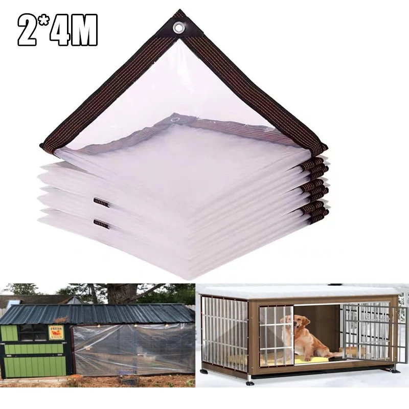 2x4M PE Transparent Rainproof Plastic Cloth Sealing Window Rainproof Plastic Film Outdoor Thickened Dustproof Cloth
2x4M PE Transparent Rainproof Plastic Cloth Sealing Window Rainproof Plastic Film Outdoor Thickened Dustproof Cloth