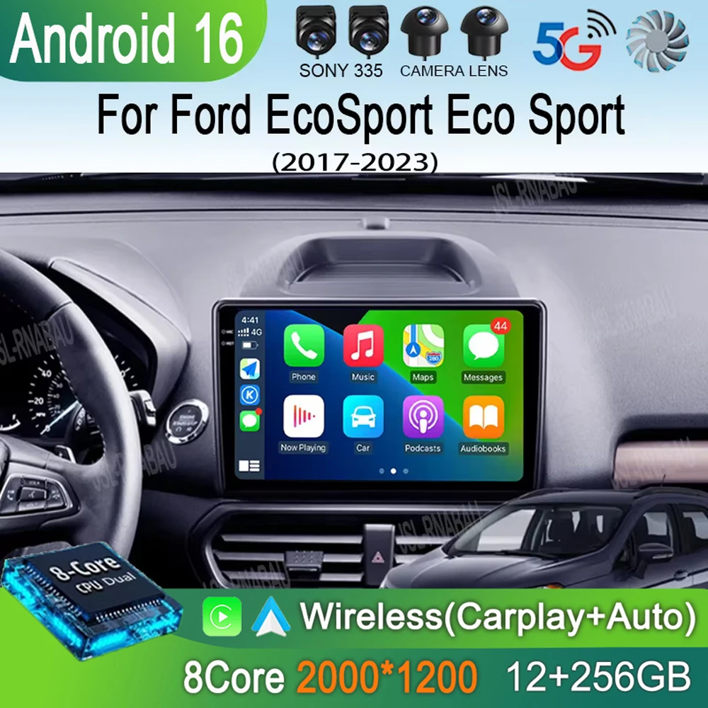 Car Radio Android 16 For Ford EcoSport Eco Sport 2017 - 2023 GPS Carplay Multimedia Player Navigation Stereo Audio DSP Head Unit
Car Radio Android 16 For Ford EcoSport Eco Sport 2017 - 2023 GPS Carplay Multimedia Player Navigation Stereo Audio DSP Head Unit
