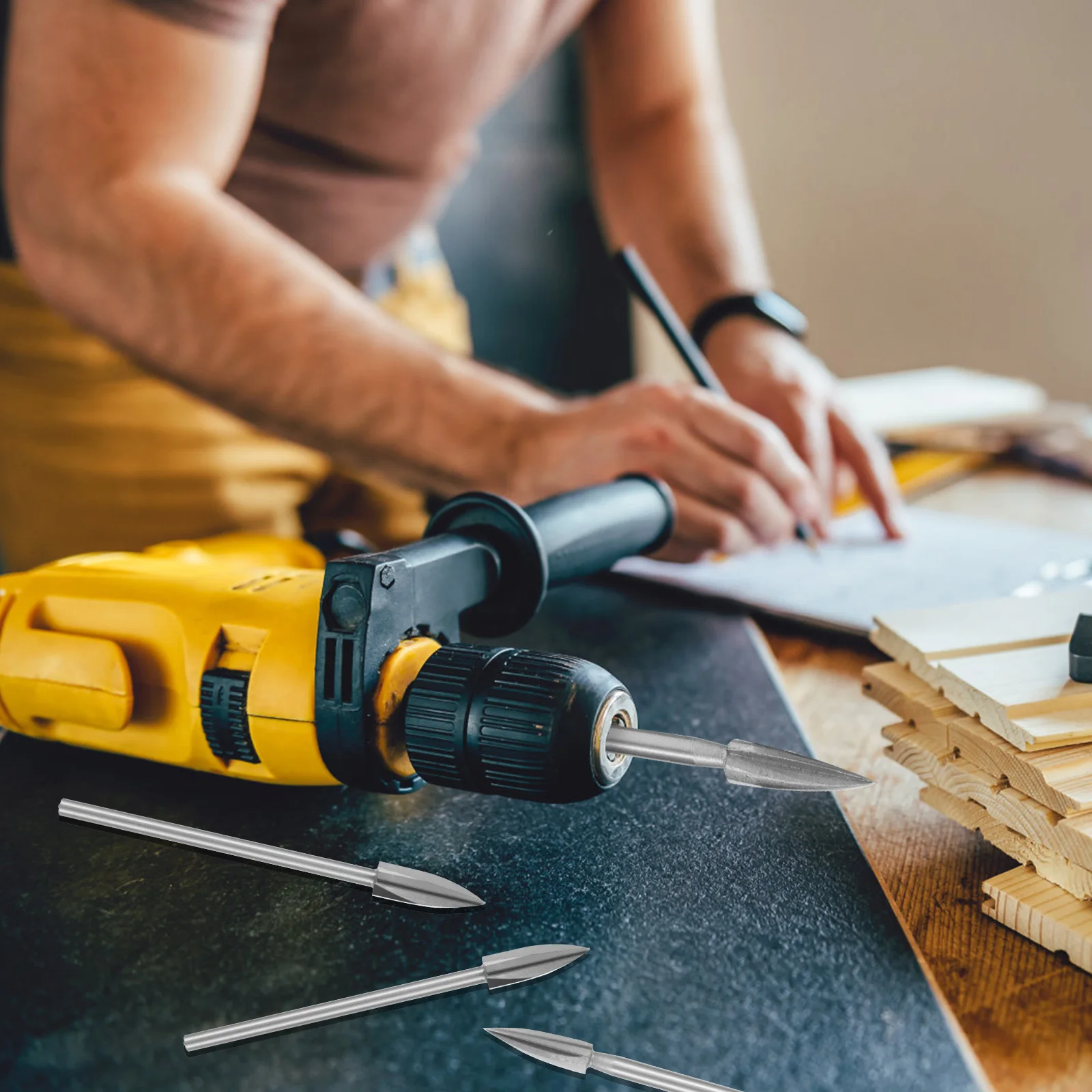 5pcs 2-6Mm Engraving Drill Bits Wood Carving Set For Diy Woodworking Carpenter Tools Hss Rotary Bits Universal Fitment Wood
5pcs 2-6Mm Engraving Drill Bits Wood Carving Set For Diy Woodworking Carpenter Tools Hss Rotary Bits Universal Fitment Wood