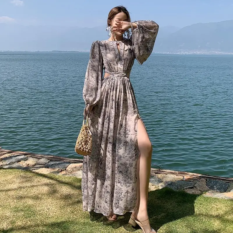Chaoxian Sea Border Resort Skin Skirt French Long Skirt Flower Flower Skirt Niche Design Feeling Female
Chaoxian Sea Border Resort Skin Skirt French Long Skirt Flower Flower Skirt Niche Design Feeling Female