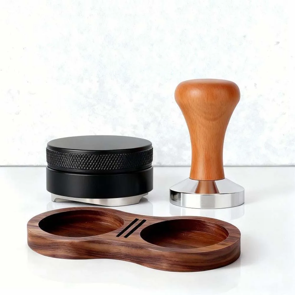 51/53/58MM Walnut Wood Coffee Tamper Mat Station Stand Coffee Powder Base Tamper Storage Pad Filter Screen Holder Coffee Tools
51/53/58MM Walnut Wood Coffee Tamper Mat Station Stand Coffee Powder Base Tamper Storage Pad Filter Screen Holder Coffee Tools
