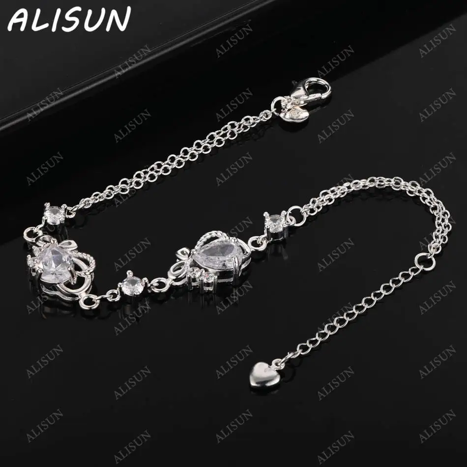 ALISUN 925 Sterling Silver Zircons Bracelets For Women Wedding Party Gifts Fashion Accessories Fine Jewelry
ALISUN 925 Sterling Silver Zircons Bracelets For Women Wedding Party Gifts Fashion Accessories Fine Jewelry