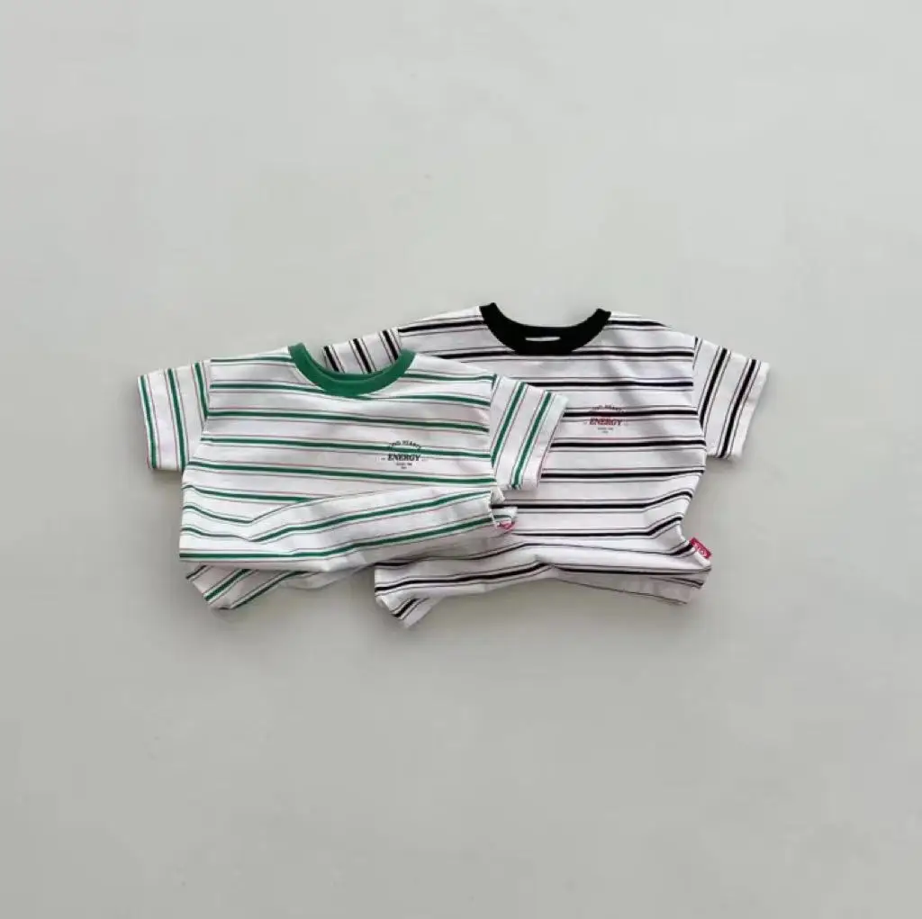 2025 Summer New Baby Short Sleeve T Shirts Cotton Infant Girl Casual Tee Simple Versatile Tops Toddler Boy Striped T Shirt
2025 Summer New Baby Short Sleeve T Shirts Cotton Infant Girl Casual Tee Simple Versatile Tops Toddler Boy Striped T Shirt