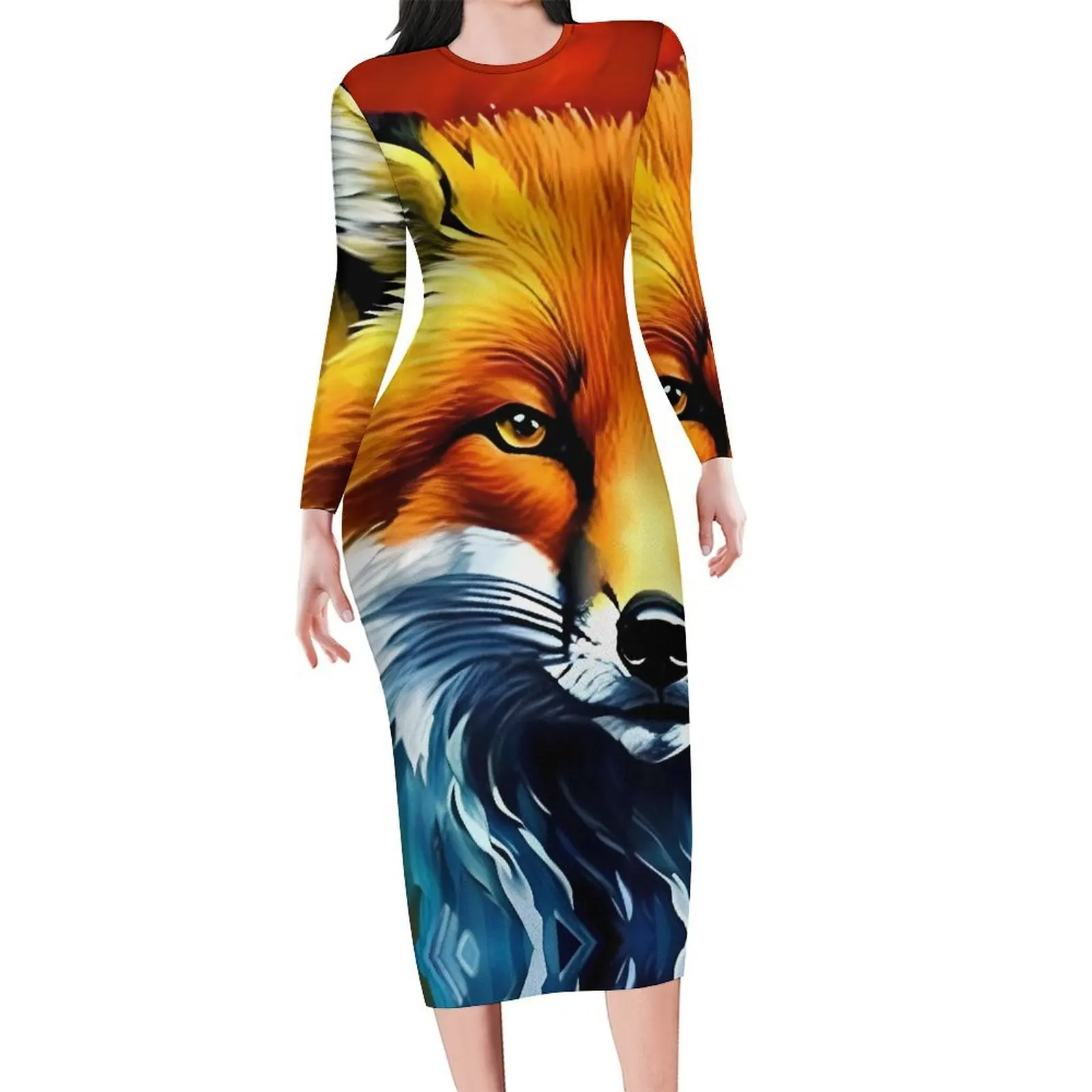 Oil Painting of A Fox Dress Long Sleeve Animal Streetwear Dresses Autumn Pretty Bodycon Dress Woman Graphic Oversized Clothes
Oil Painting of A Fox Dress Long Sleeve Animal Streetwear Dresses Autumn Pretty Bodycon Dress Woman Graphic Oversized Clothes