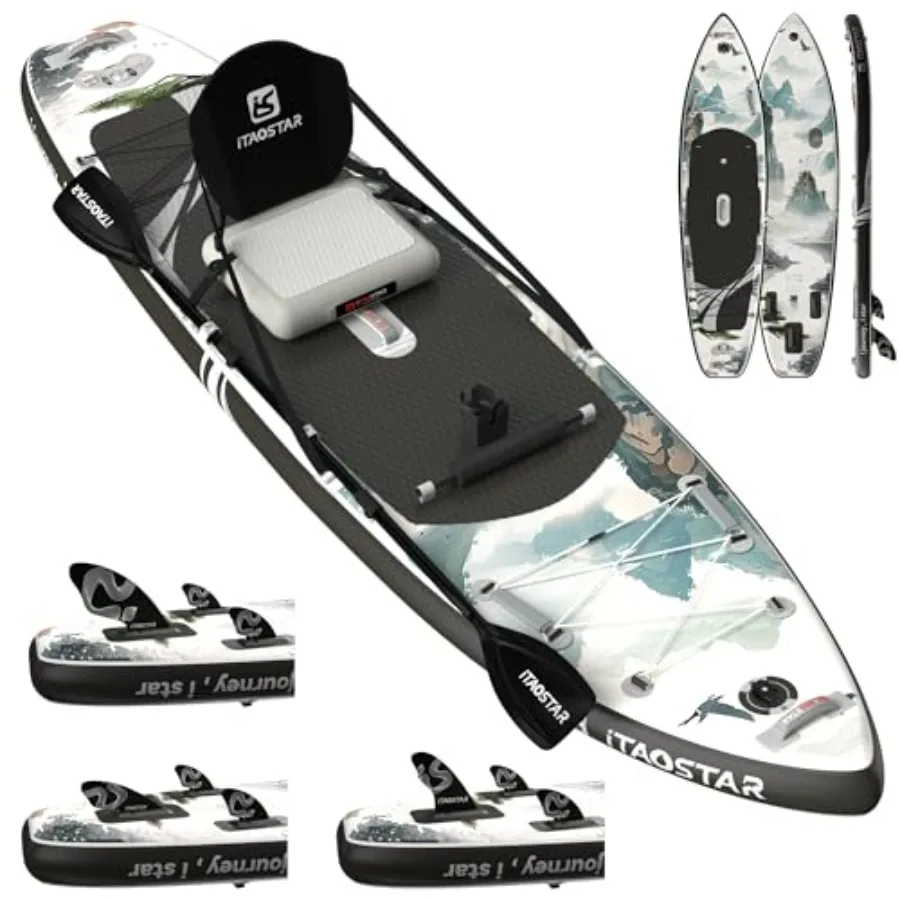 Inflatable Stand Up Paddle Board for yoga, surfing, fishing PVC, blue ultra-stable, portable, includes full accessories kit
Inflatable Stand Up Paddle Board for yoga, surfing, fishing PVC, blue ultra-stable, portable, includes full accessories kit