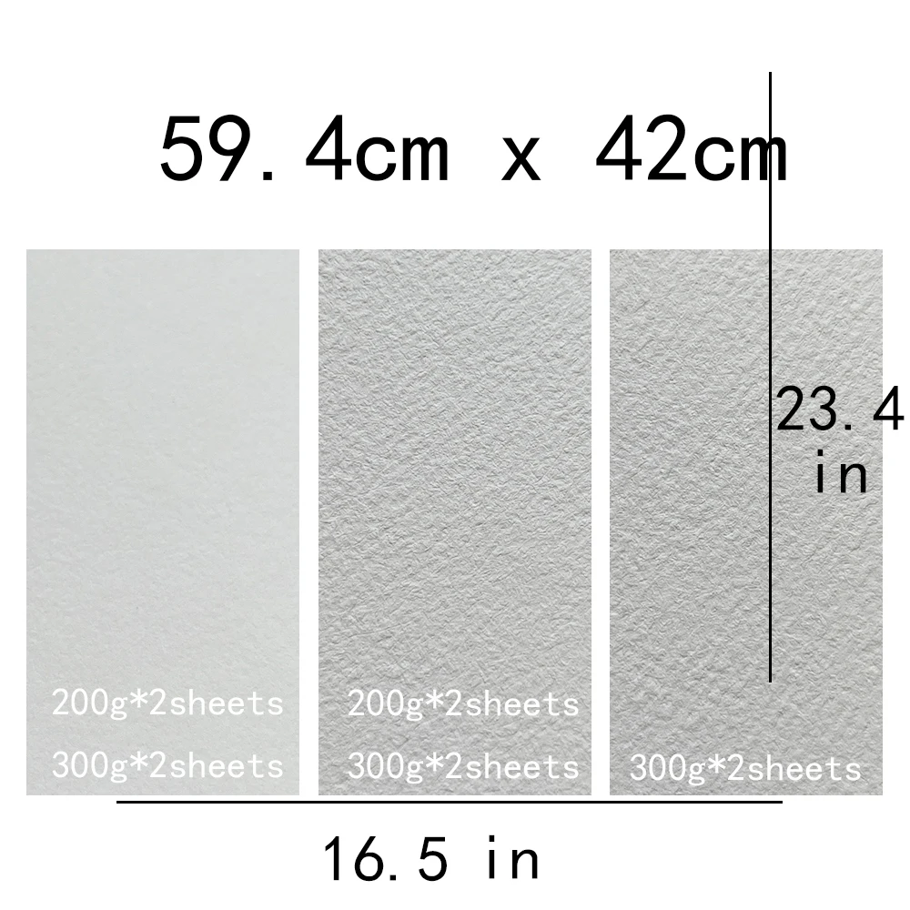 BaoHong Academy Watercolor Paper 200g 300g Cotton 100% Colorful Lead Sketching Acrylic Pen Light Color 10 Sheet Bag 420*594mm
BaoHong Academy Watercolor Paper 200g 300g Cotton 100% Colorful Lead Sketching Acrylic Pen Light Color 10 Sheet Bag 420*594mm