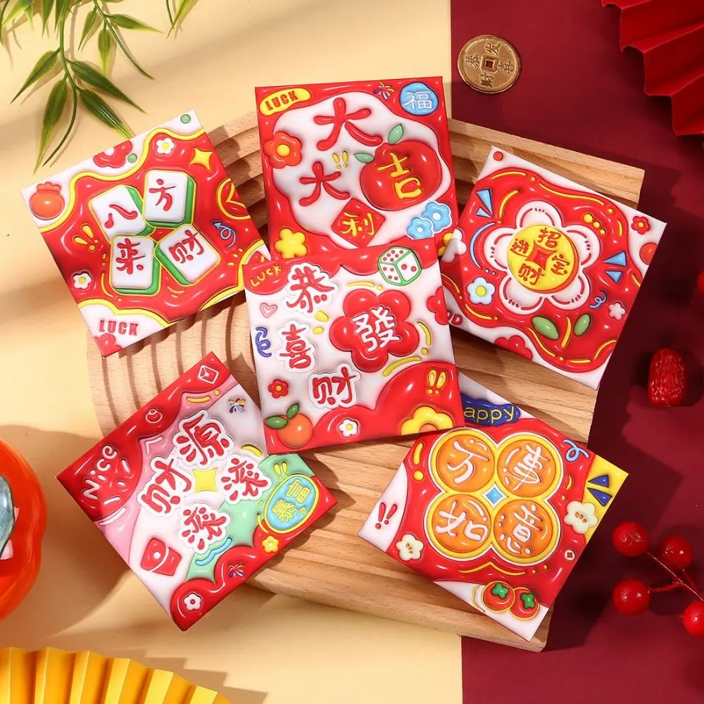 6pcs/set Creative Cartoon Mini Red Pockets Square Snake Year Red Envelope Coin Money Pockets Blessing Pockets Hongbao New Year
6pcs/set Creative Cartoon Mini Red Pockets Square Snake Year Red Envelope Coin Money Pockets Blessing Pockets Hongbao New Year